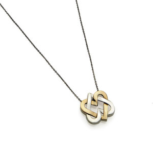 Collana Cuore “ Tullia “ argento e bronzo
