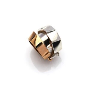 Anello Cocco argento e bronzo