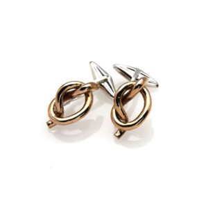 Gemelli Nodo argento e bronzo