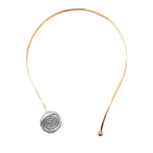 Collana in bronzo Rosa Alluminio