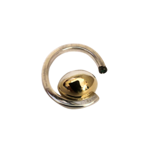 Anello pianeta argento e bronzo